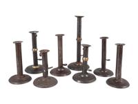 Eight Sheet Tin Hogscraper Candlesticks