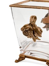 A Pair of Louis XVI Style Bronze-Mounted Glass Jardinieres