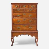 A Queen Anne walnut chest-on-frame Delaware Valley, late 18th century