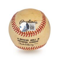 A Hank Aaron Single Signed Autograph Baseball (Beckett Authentication Services Letter),