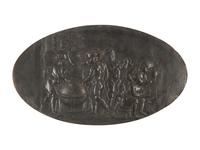 A Group of Three Continental Brass Relief Plaques