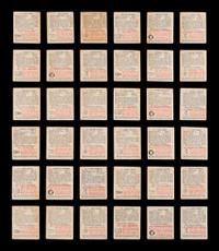A Complete Set of 1948 Bowman Movie Stars Trading Cards (36/36)