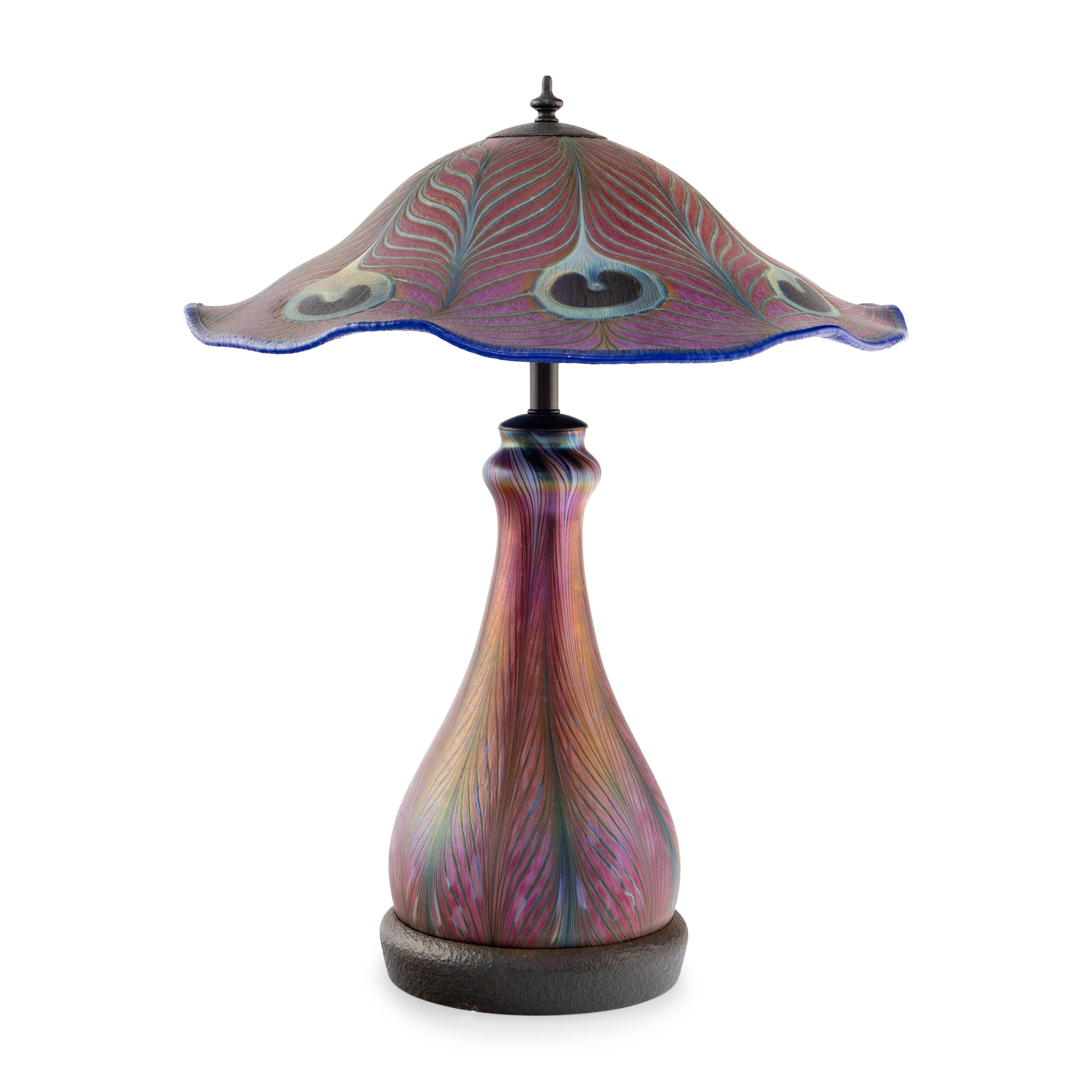 Charles Lotton (American, 1935-2021) — Peacock Lamp, 1997