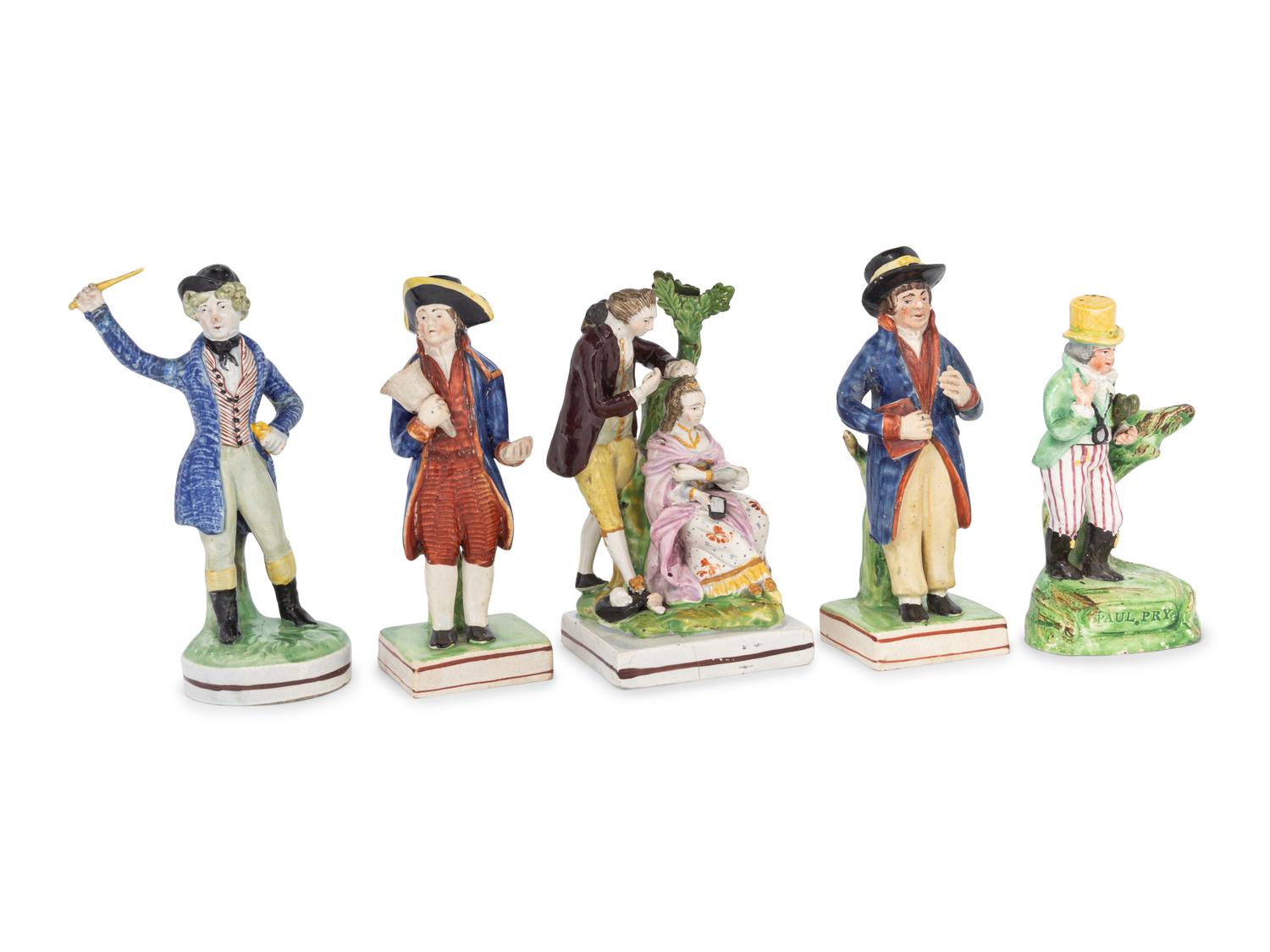 A Group of Five Staffordshire Pearlware Figures