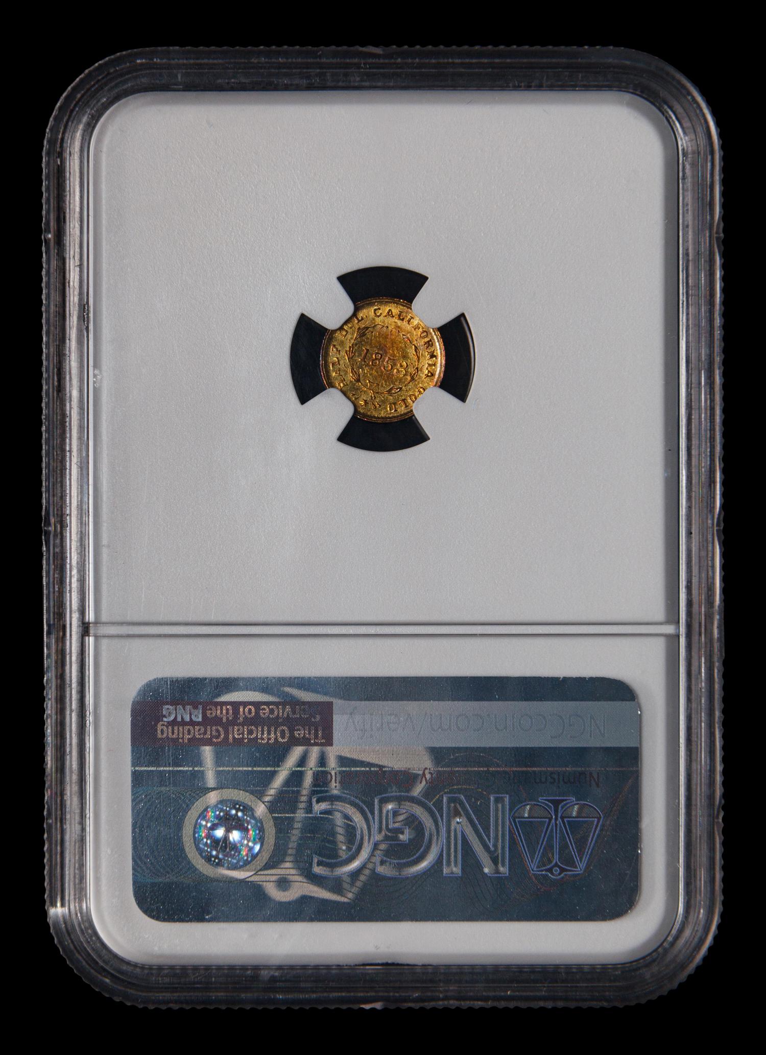 [CALIFORNIA FRACTIONAL] An 1853 BG-428 Liberty 50c Gold Coin (NGC AU58)