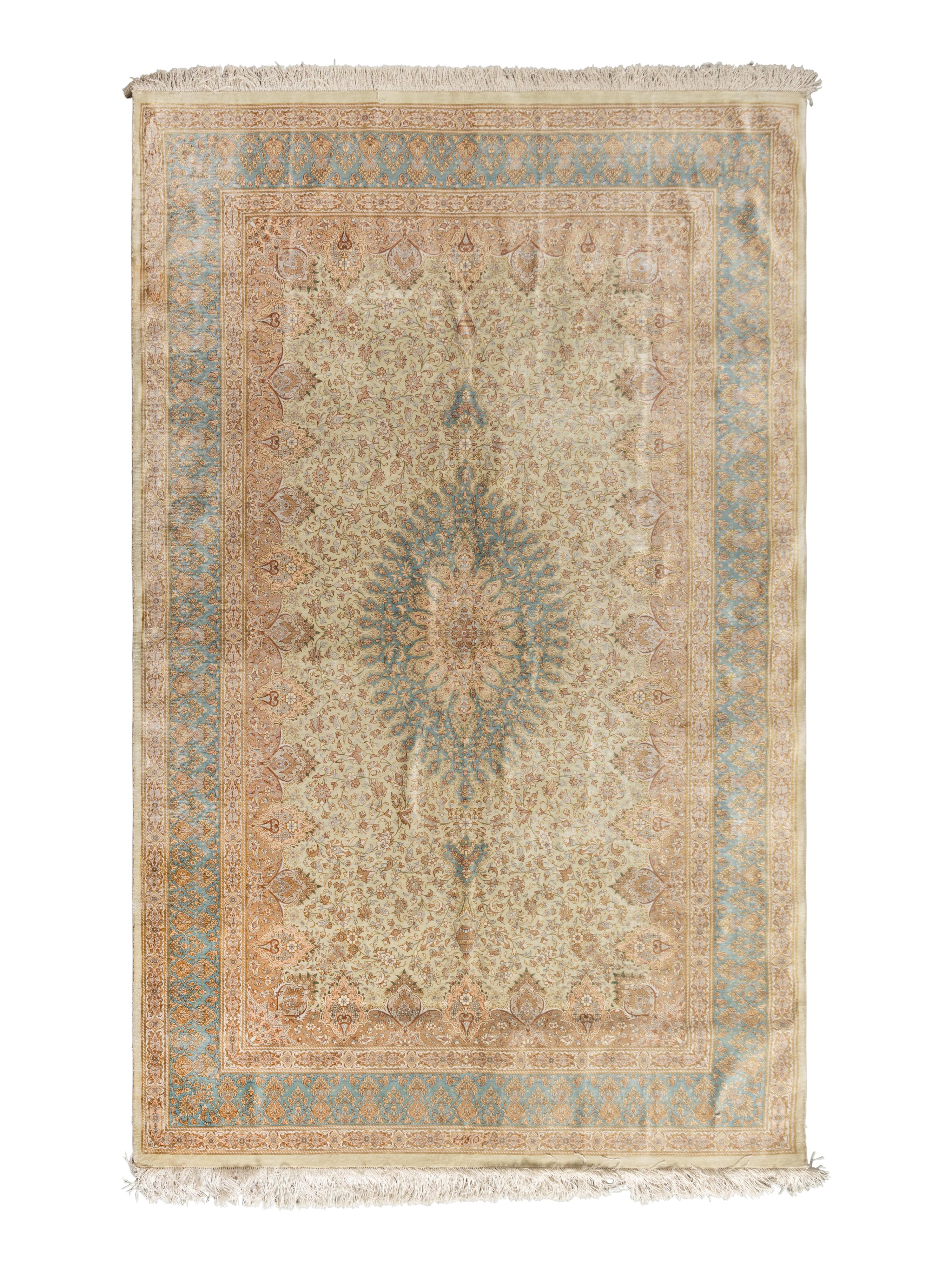 A Nain Silk Rug