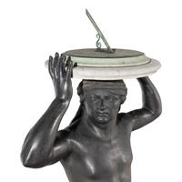 A Cast Lead Figural Sundial