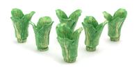 A Set of Six Dodie Thayer Lettuceware Toothpick Holders Height 2 3/4 inches. — 20TH CENTURY