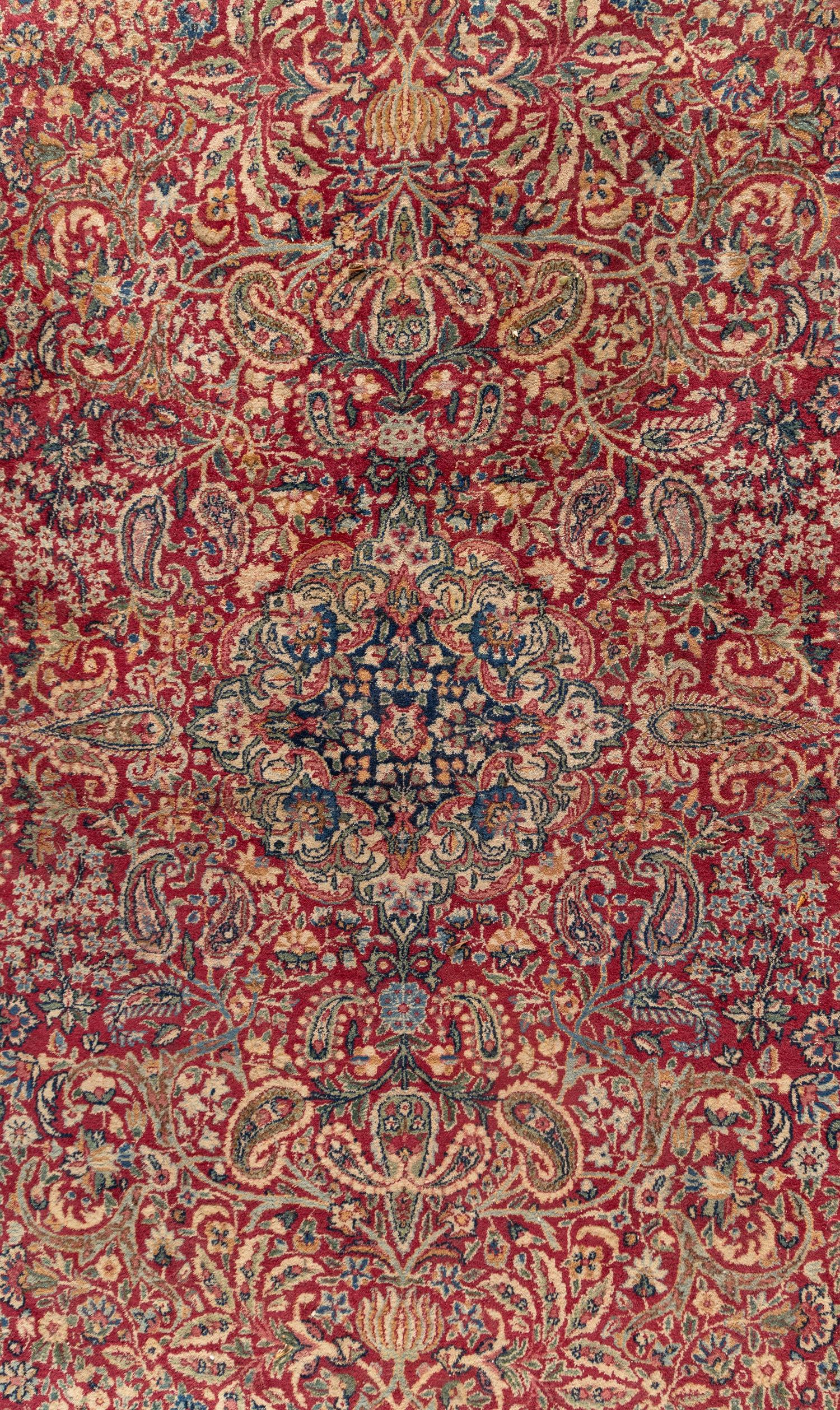 A Kirman Wool Rug