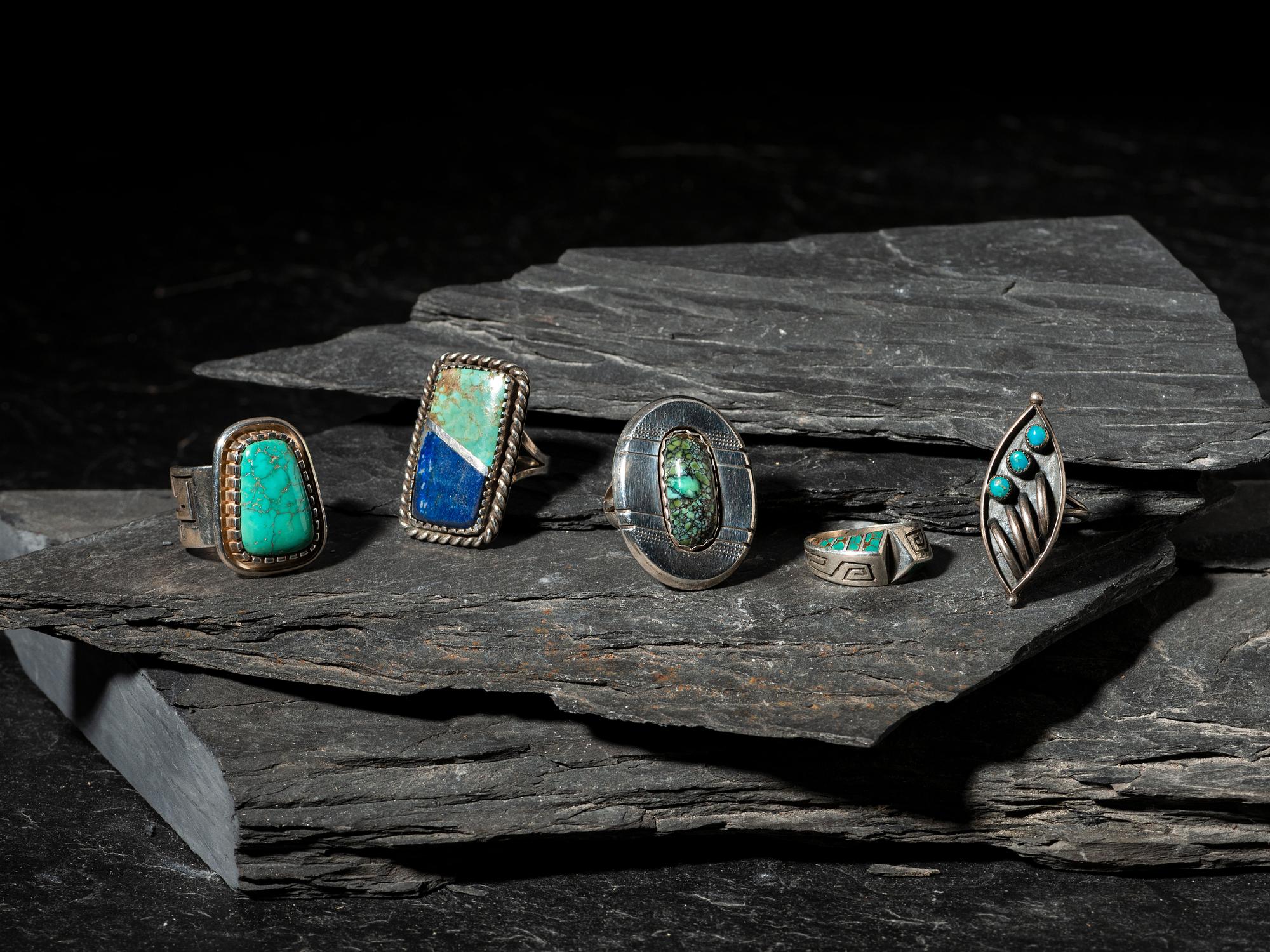 Navajo, Kewa, and Zuni Rings
