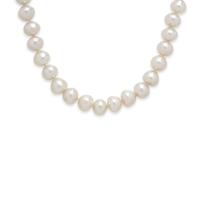 Cultured Pearl and White Gold Necklace
