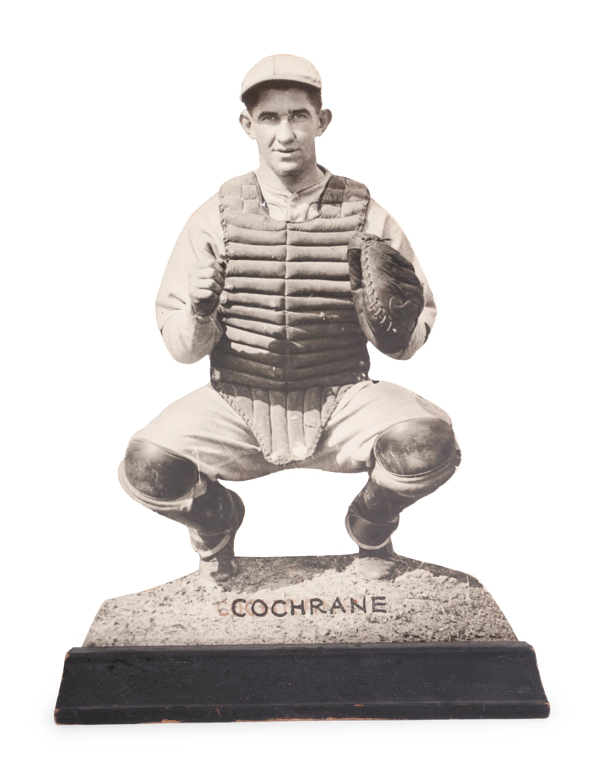 A Group of 13 Uncommon 1930 Philadelphia Athletics Baseball Wood Cut Stand Up Displays Including Jimmie Foxx and Mickey Cochrane,