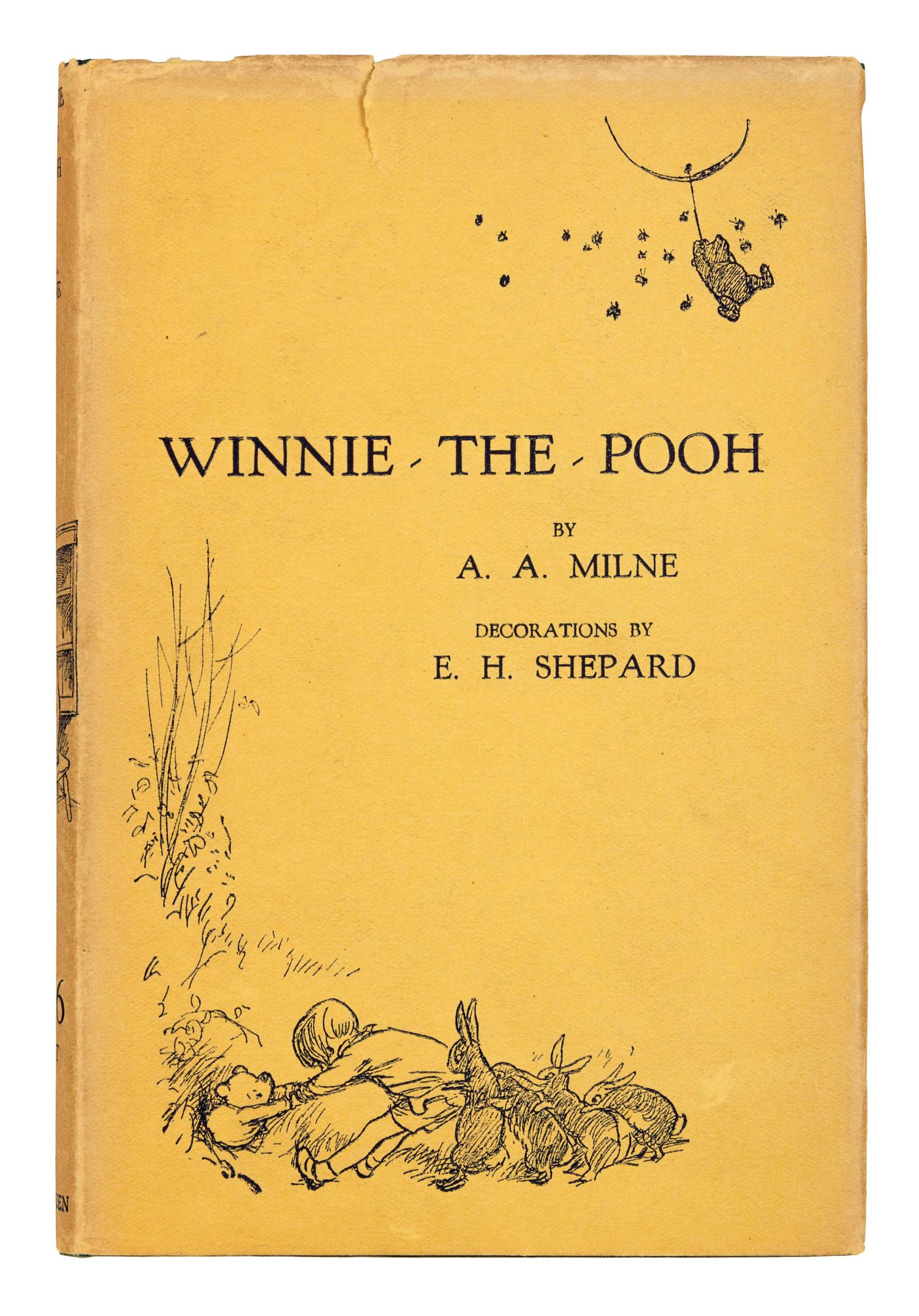 MILNE, Alan Alexander (1882-1956). When We Were Very Young . London: Methuen & Co., 1924. -- Winnie-the-Pooh . London: Methuen & Co., 1926. -- Now We are Six . London: Methuen & Co., 1927. -- The House at Pooh Corner . London: Methuen & Co., 1928.