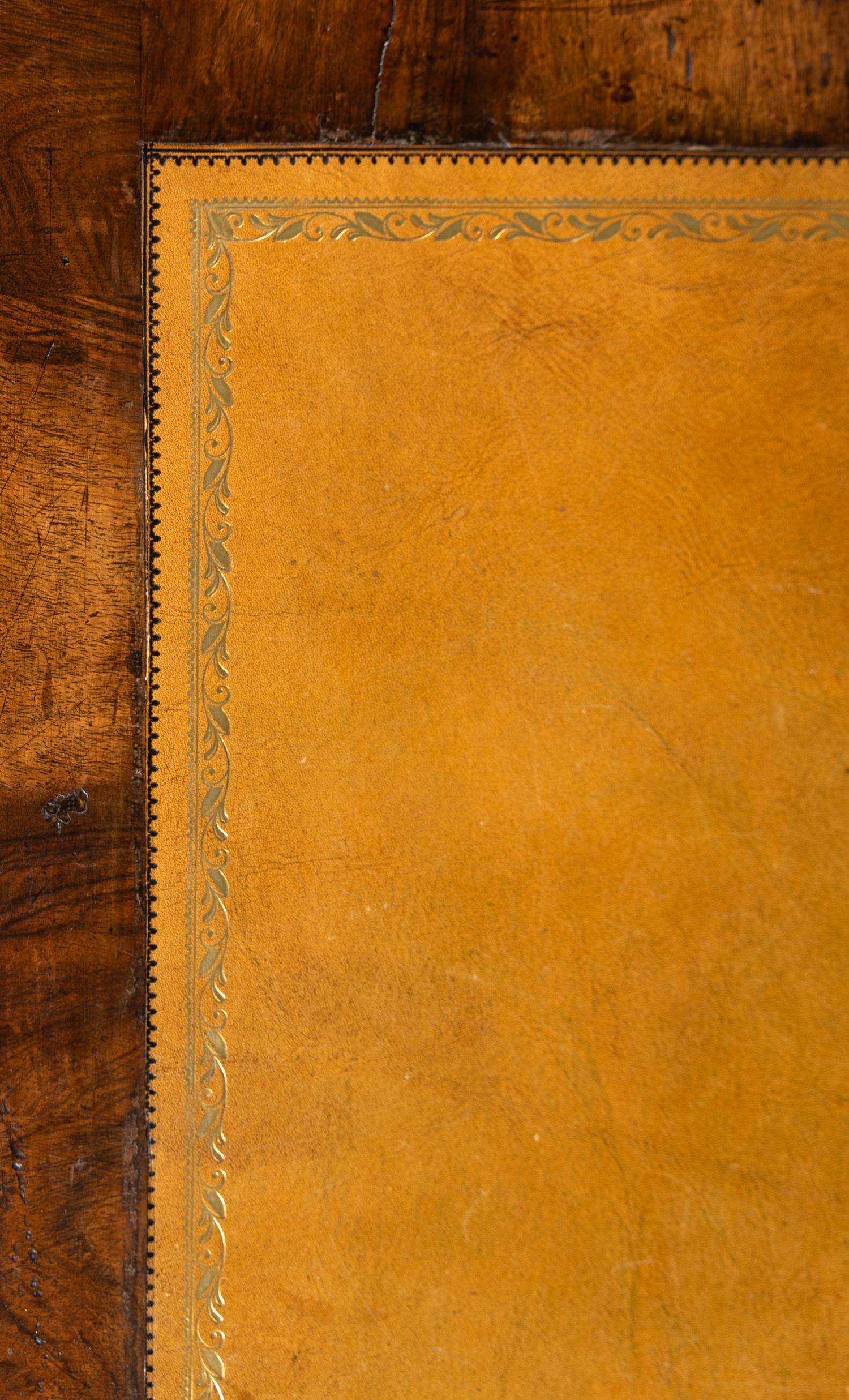 A George II Walnut Slant-Front Bureau