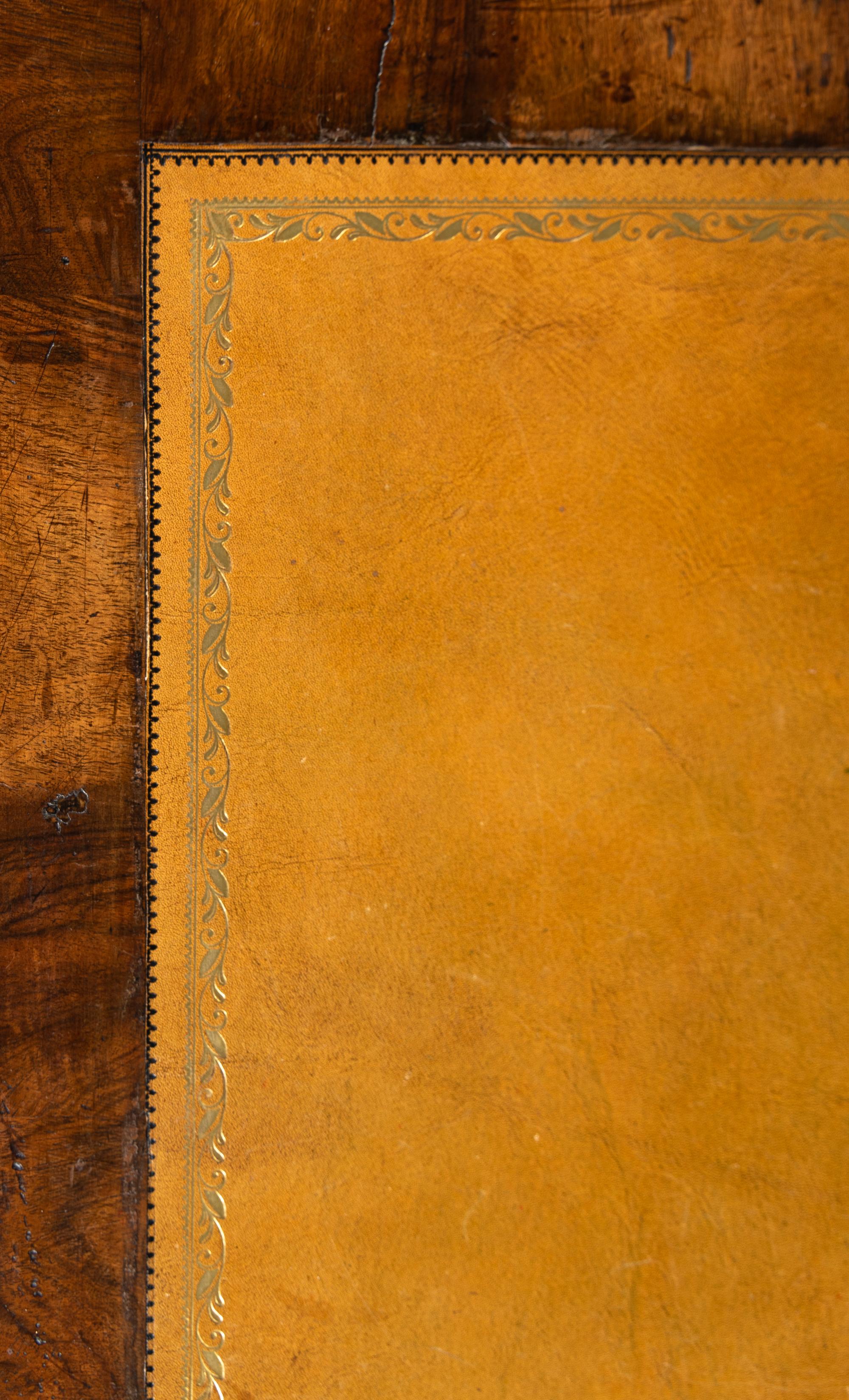 A George II Walnut Slant-Front Bureau