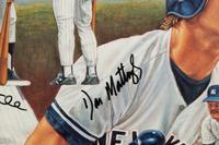 A Mickey Mantle and Don Mattingly Yankee Tradition Poster Signed Autograph Sports Impressions Poster (Beckett Authentication Services Letter BAS Certified),