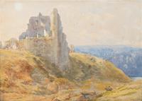 The Ruins of Knaresborough Castle, Yorkshire , 1845