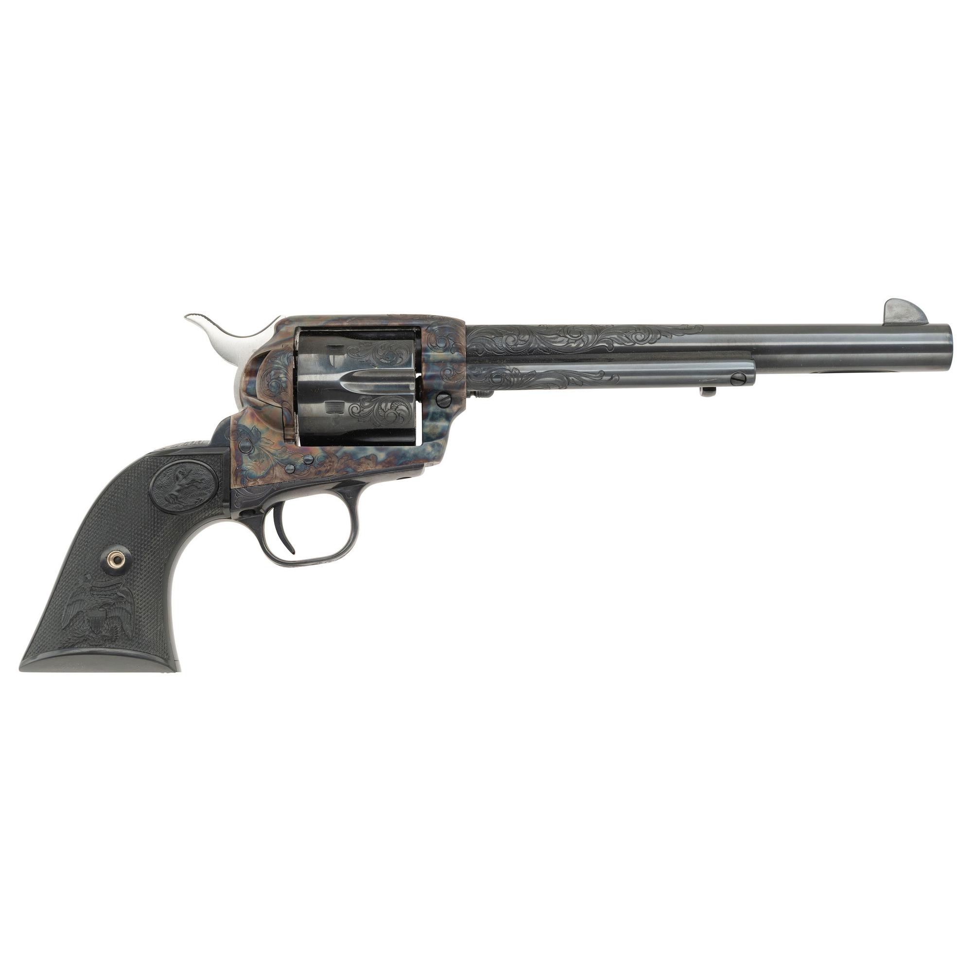 *Engraved Colt 3rd Generation Single Action Army Revolver in Factory Box