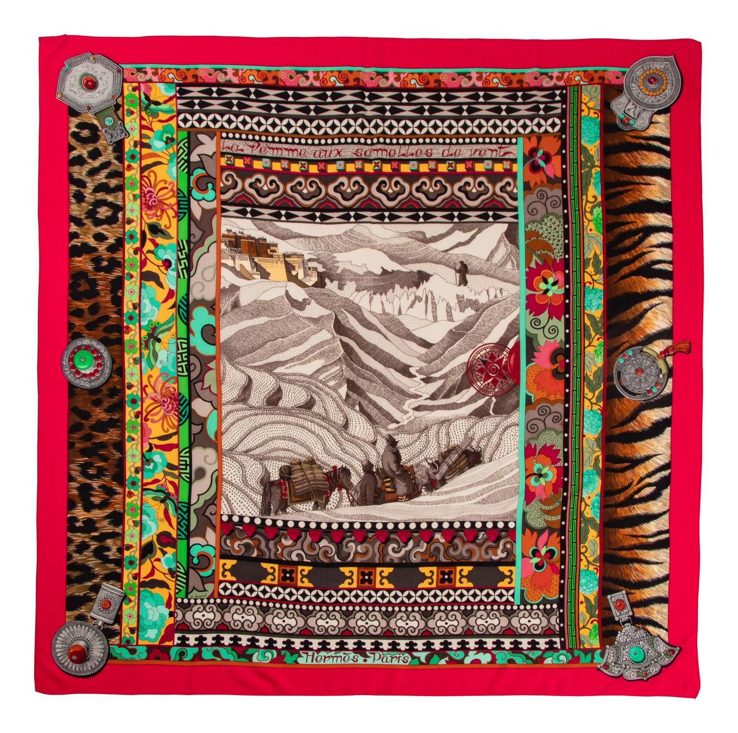 Hermès Cashmere/Silk Scarf