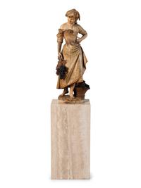 An Italian Carved Alabaster Sculpture