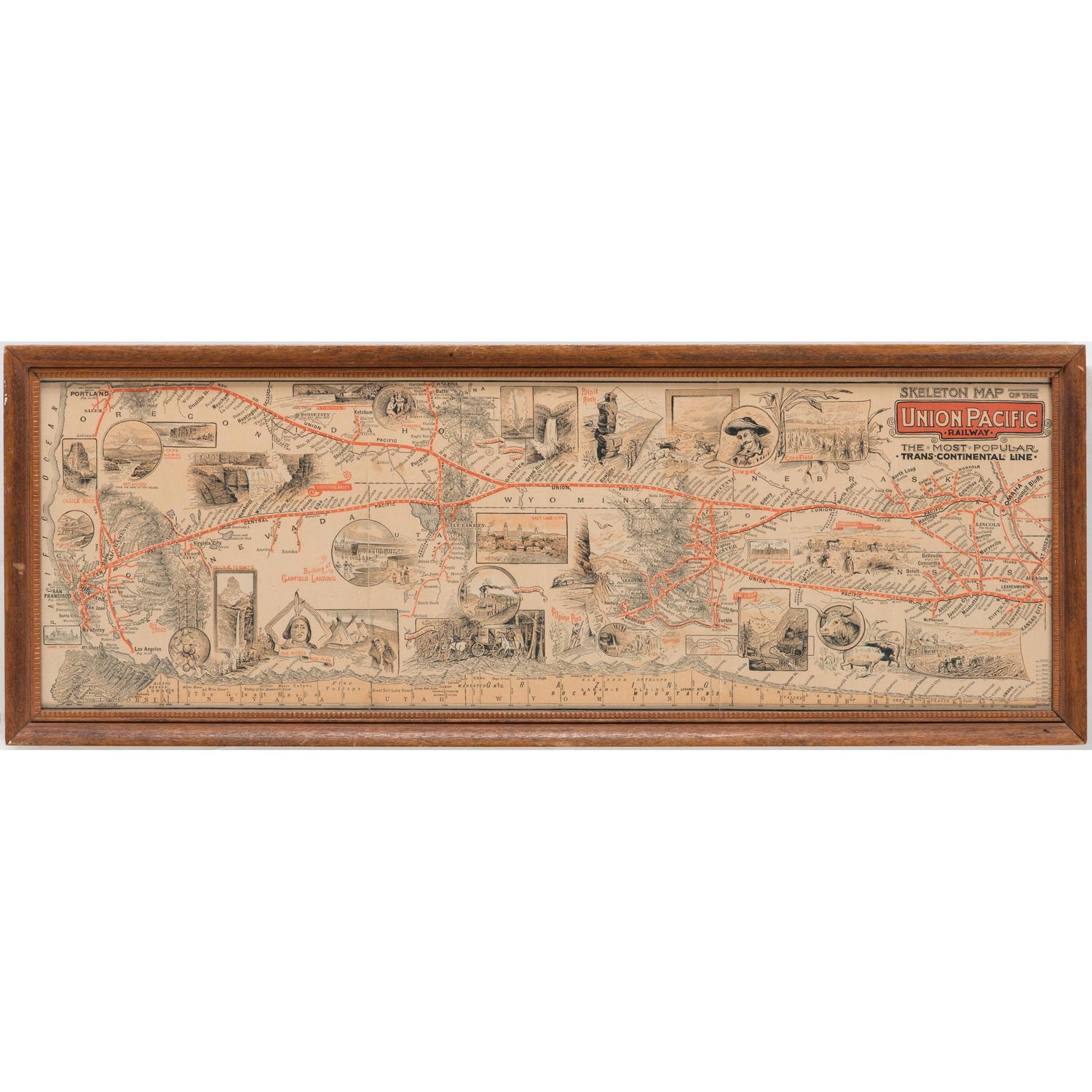 Two Rare Railroad Maps from the Union Pacific and Missouri Pacific Railways
