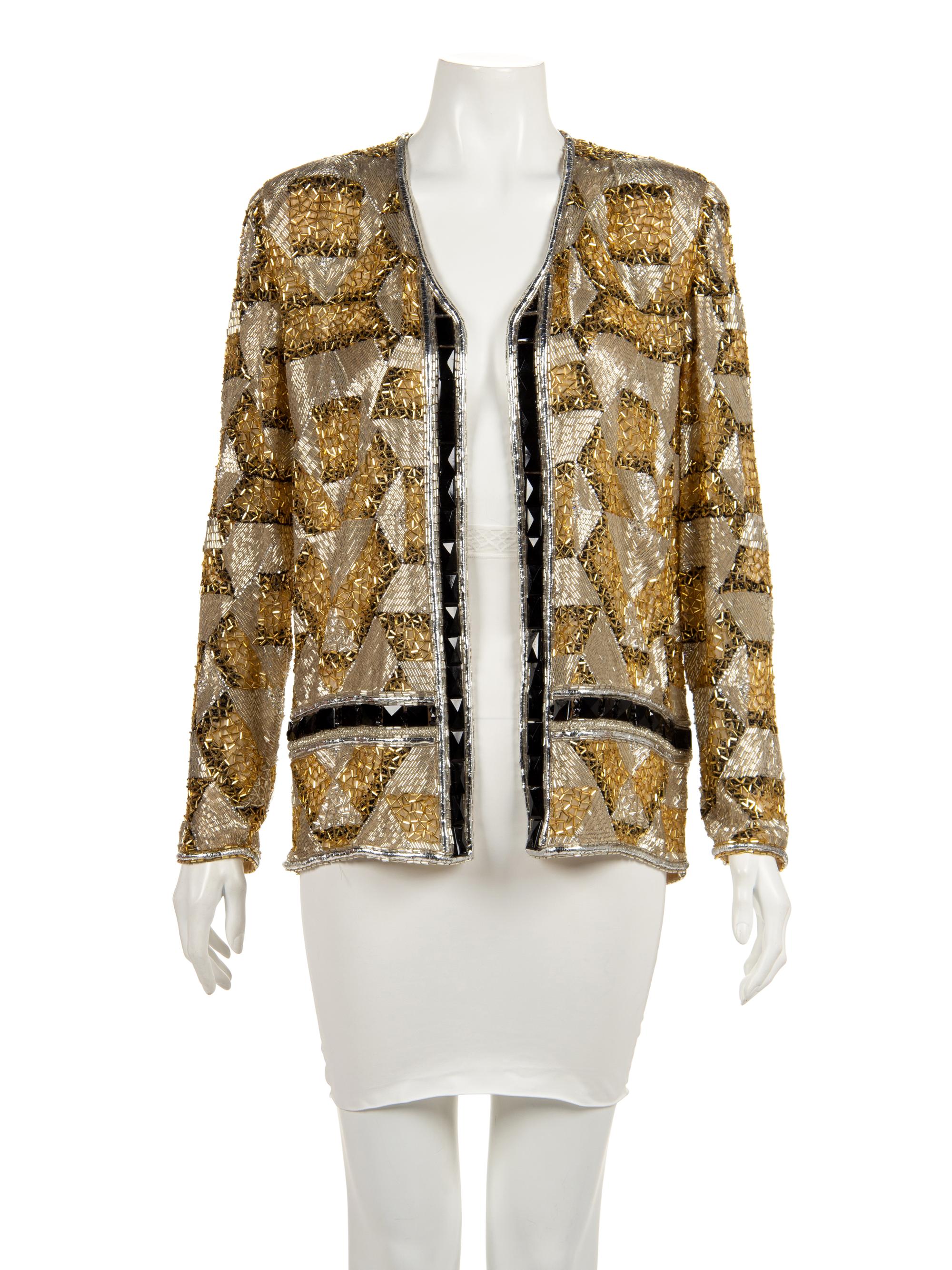 Geoffrey Beene Heavily Embroidered Jacket, 1980s