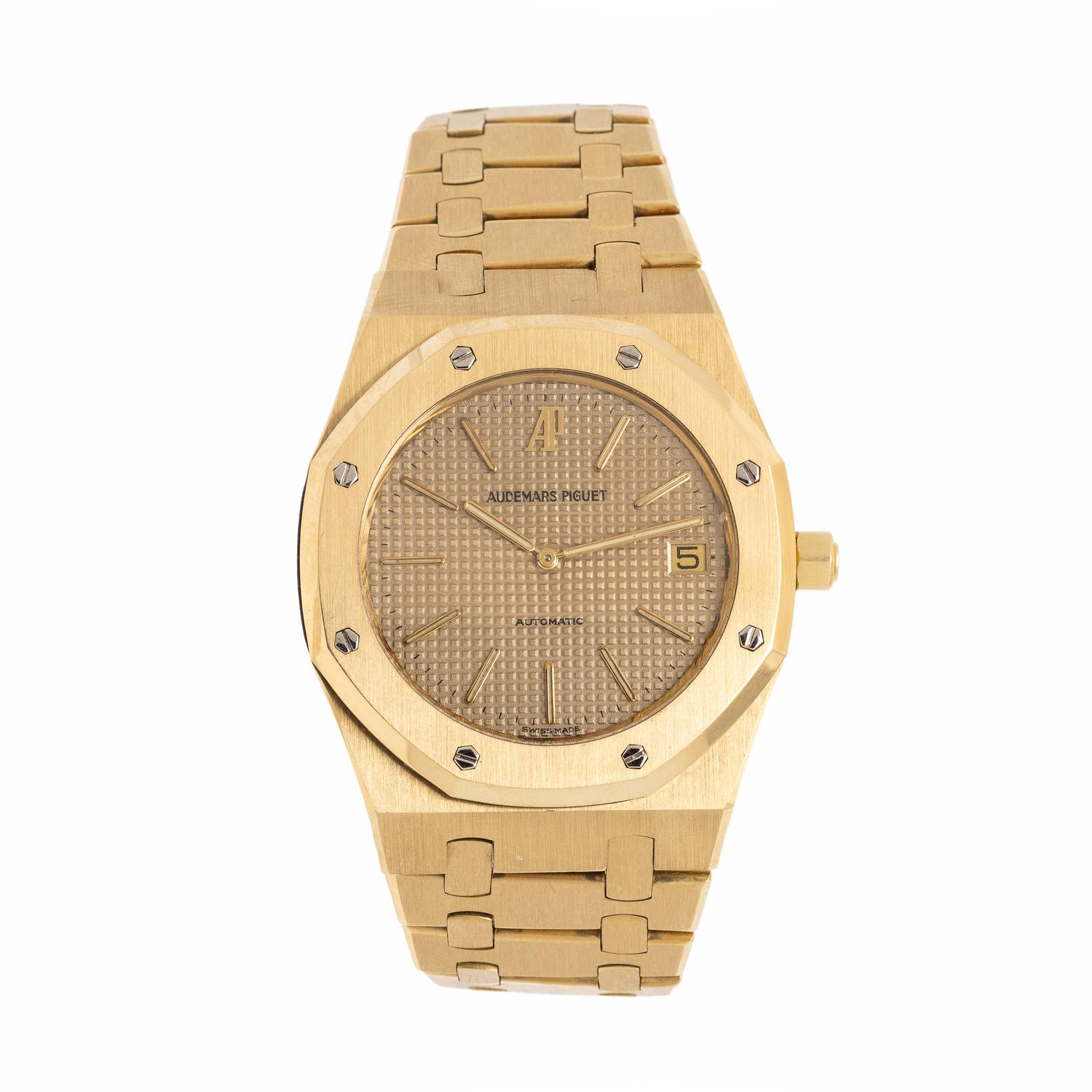 Audemars Piguet, Ref. 5402BA, 18K Yellow Gold 'Royal Oak' Date Watch, with Extract From The Archives