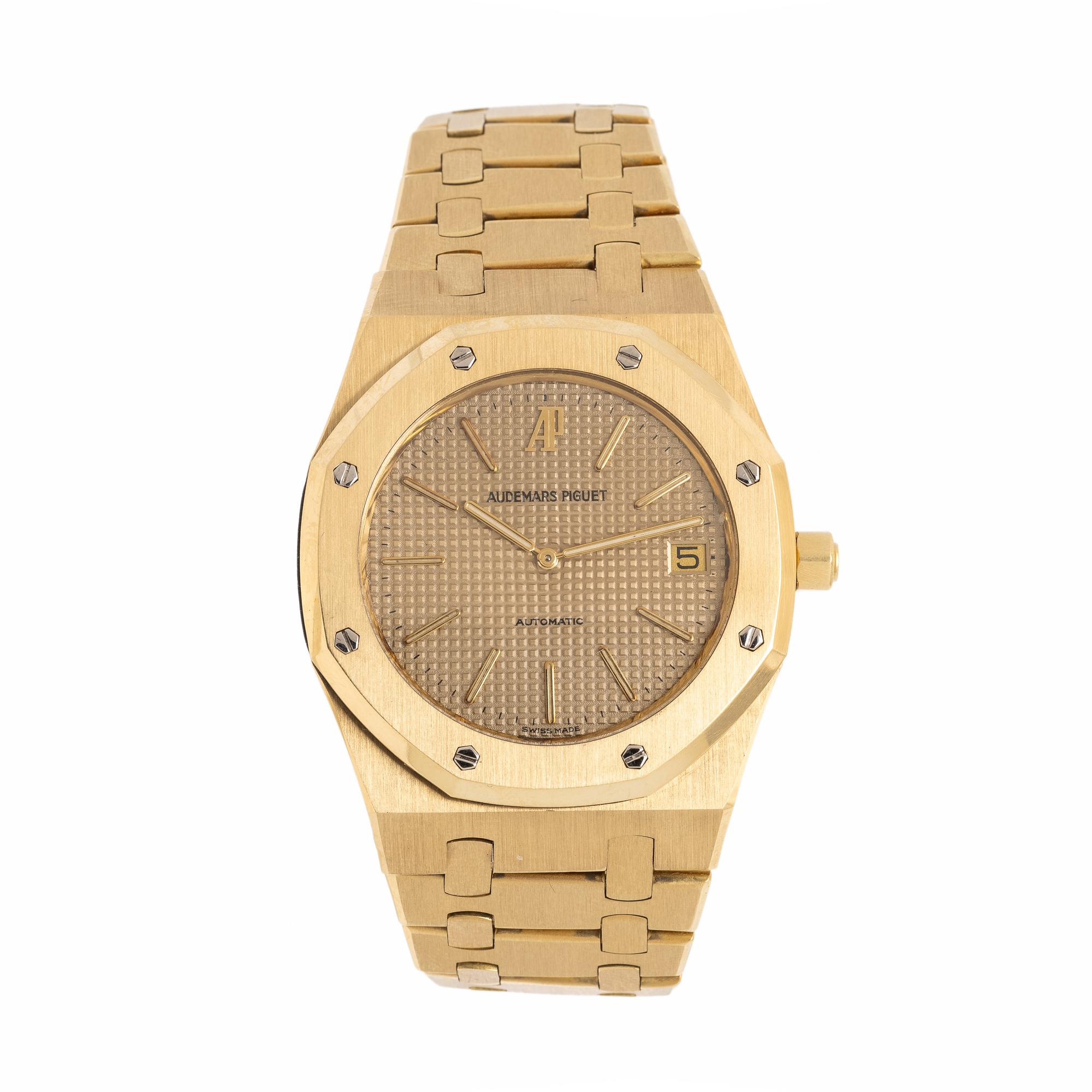 Audemars Piguet, Ref. 5402BA, 18K Yellow Gold 'Royal Oak' Date Watch, with Extract From The Archives