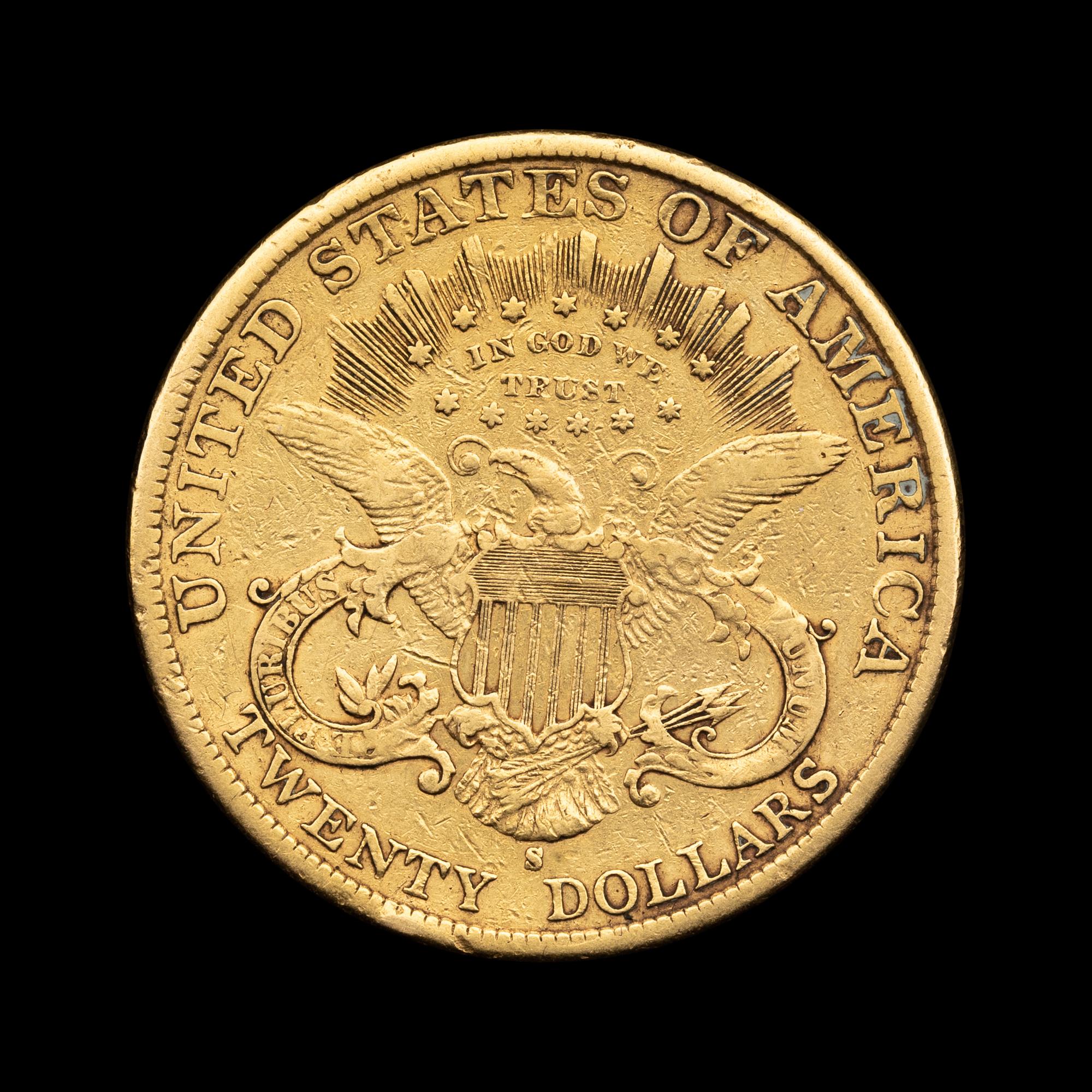 An 1897-S Liberty Head $20 Gold Coin