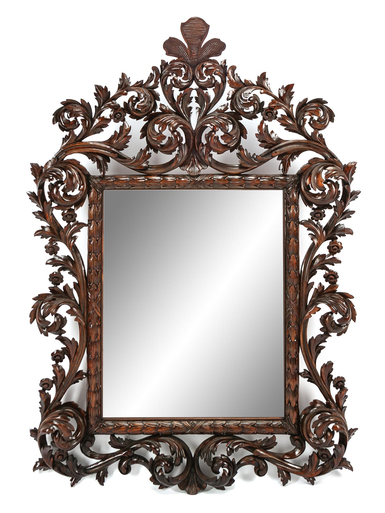 An Italian Rococo Style Mirror