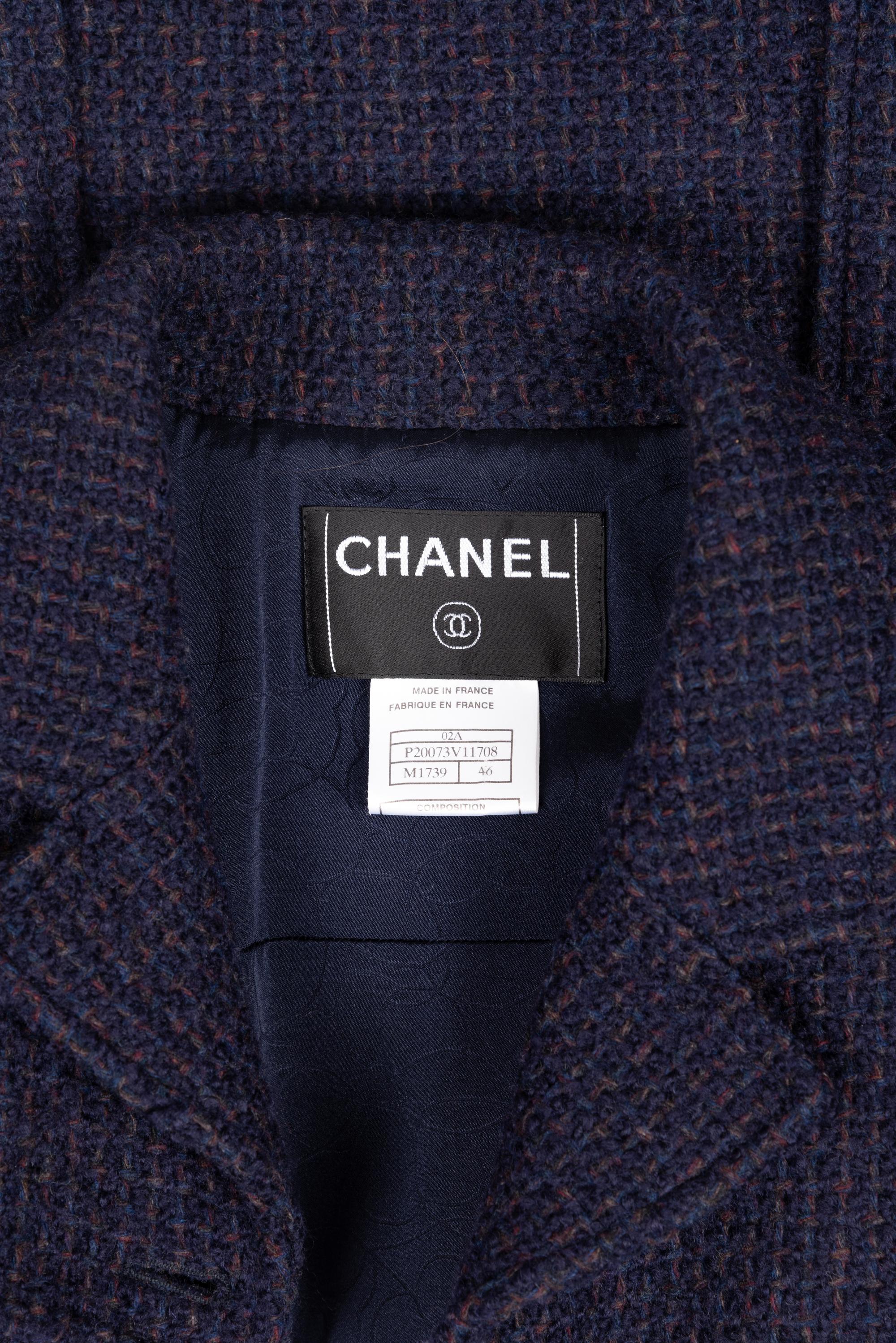 Chanel Navy Tweed Jacket, Autumn 2002