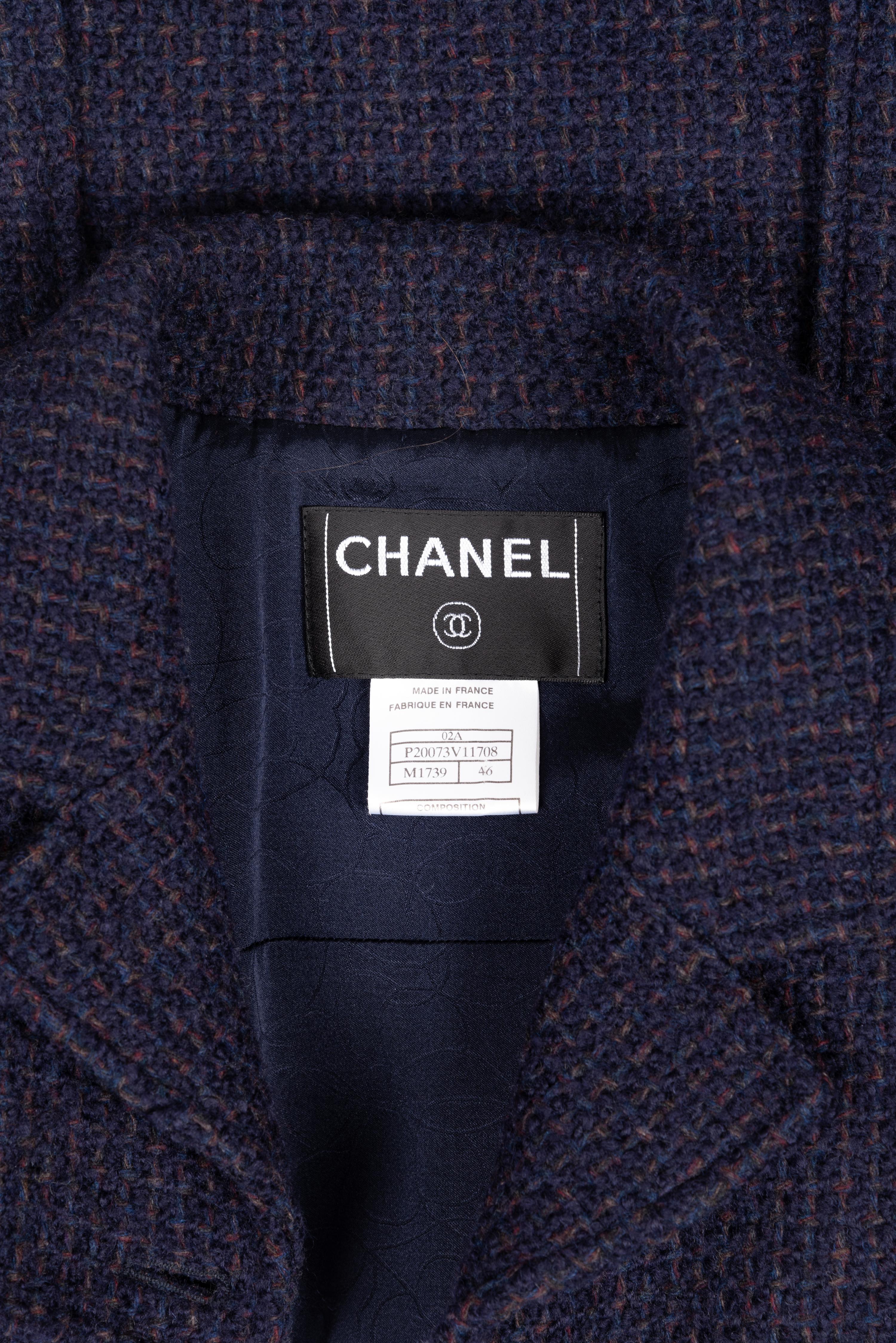 Chanel Navy Tweed Jacket, Autumn 2002
