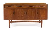 Scandinavian Design, c.1960, sideboard, with 4 drawers and 4 doors