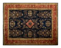 An Indian Persian Design Wool Rug — 20th Century