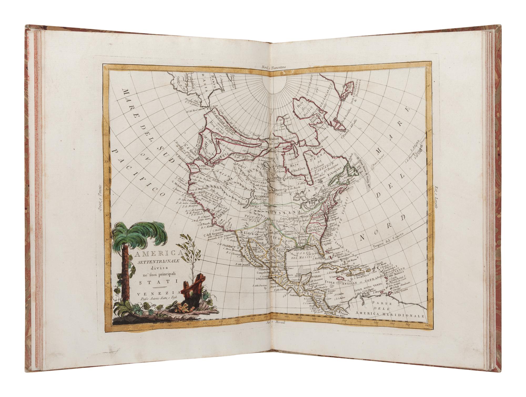 [MAPS & ATLASES]. ZATTA, Antonio (fl. 1757-97). Atlante Novissimo . Venice: Antonio Zatta, 1775-1785.