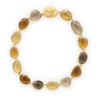Yvel, Smoky Quartz and Yellow Gold Necklace
