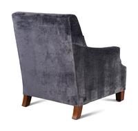 A JJ Custom Velvet Upholstered Easy Chair