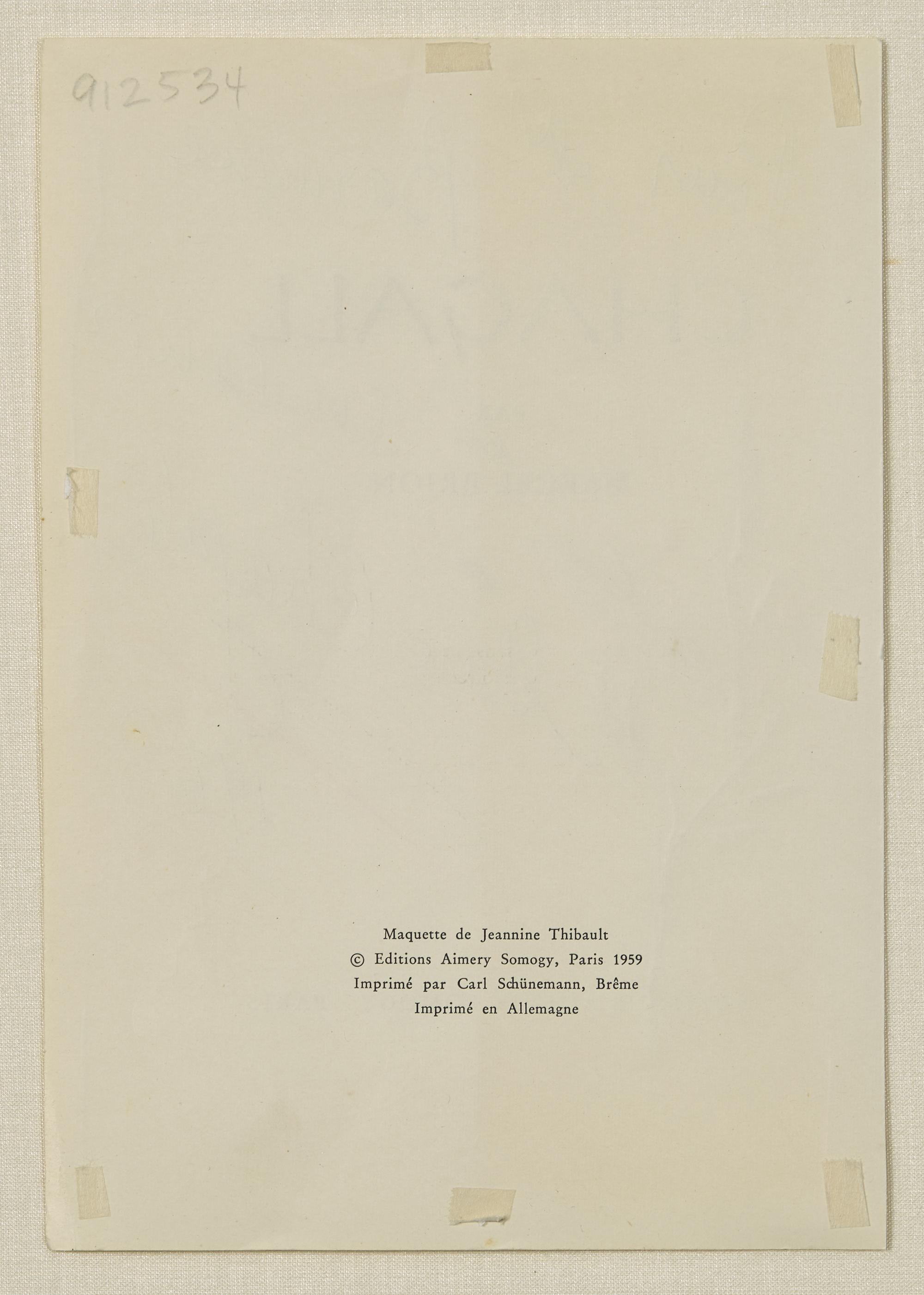 Marc Chagall (Belarusian/French, 1887-1985) — Chagall de Profil avec un Pommier , 1963