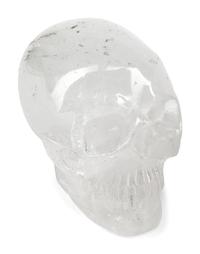 A Continental Carved Rock Crystal Skull