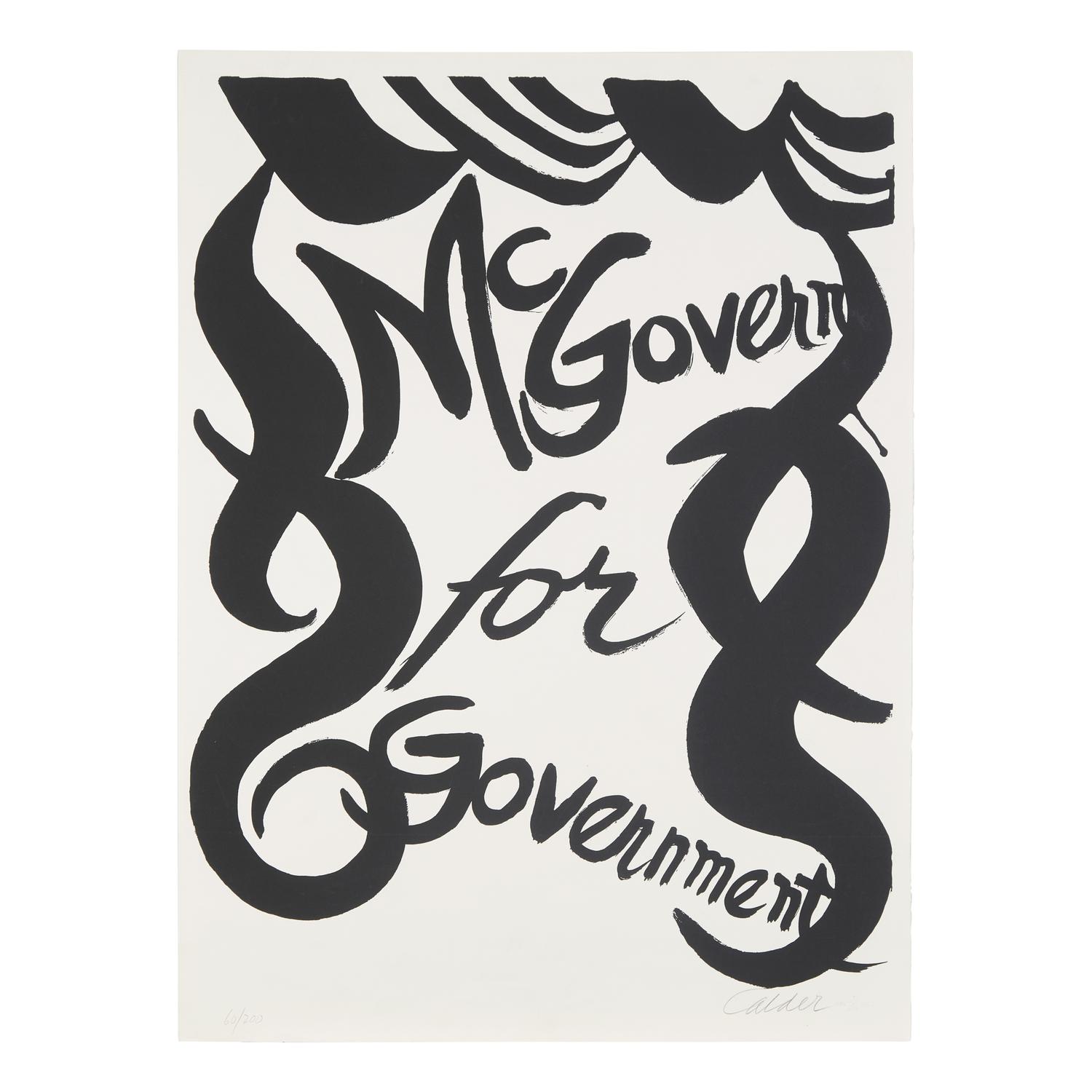 Alexander Calder (American, 1898–1976) — McGovern for McGovernment, 1972