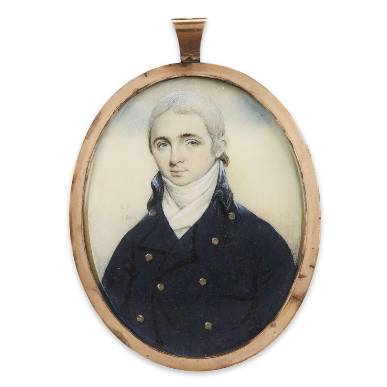 Raphaelle Peale (1774-1825) Portrait miniature of Clement Waltham ( born 1779) Harford County, Mar