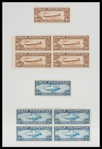 A Collection of United States 1930 Graf Zeppelin Airmail Stamps