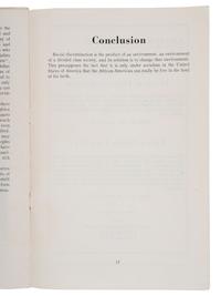 [CIVIL RIGHTS]. A group of 3 pamphlets, including: