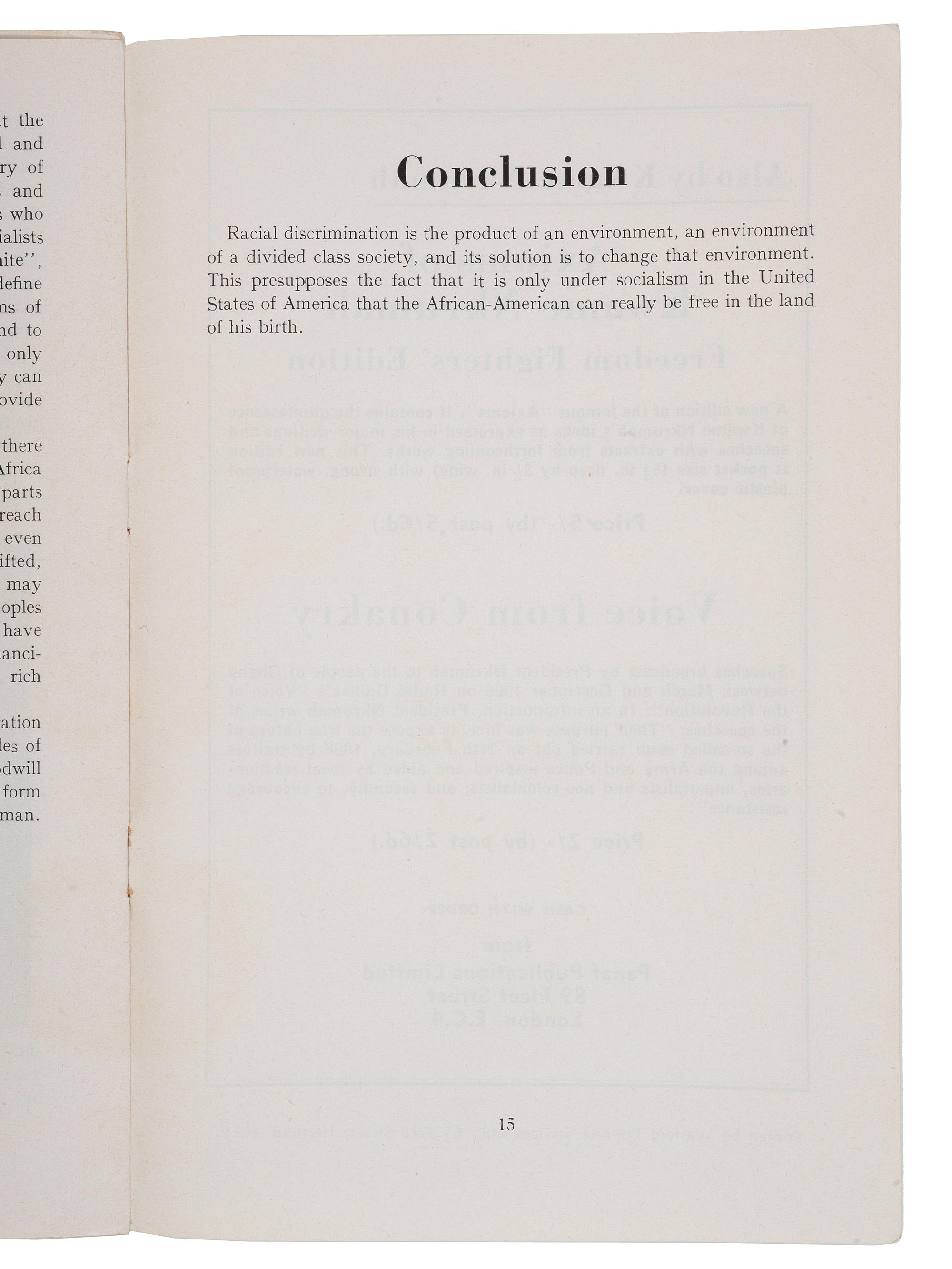 [CIVIL RIGHTS]. A group of 3 pamphlets, including: