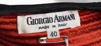 A Giorgio Armani Black Velvet "Samurai" Top, Size 40.