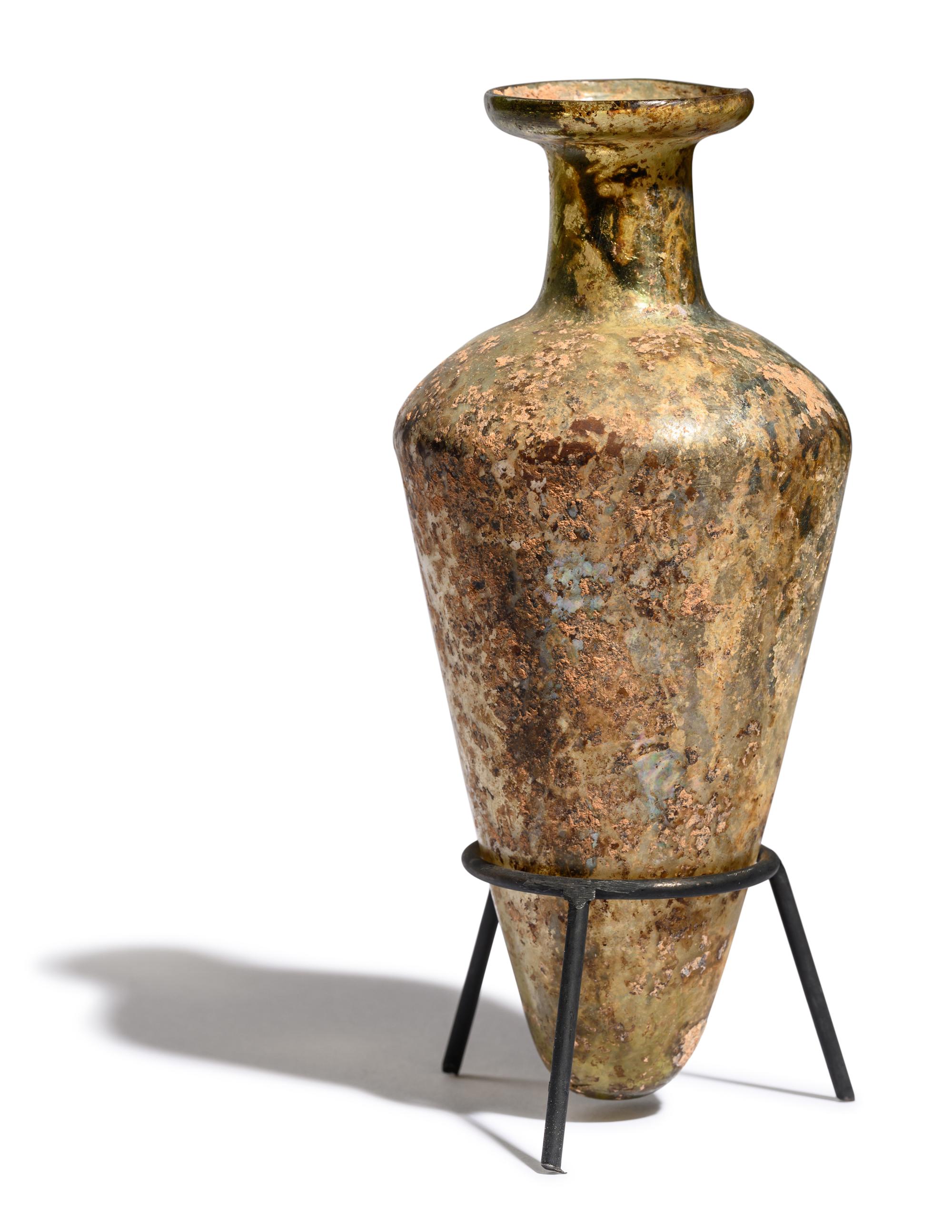 A Roman Glass Unguentarium