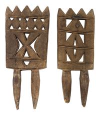 Two African Carved Wood Panels