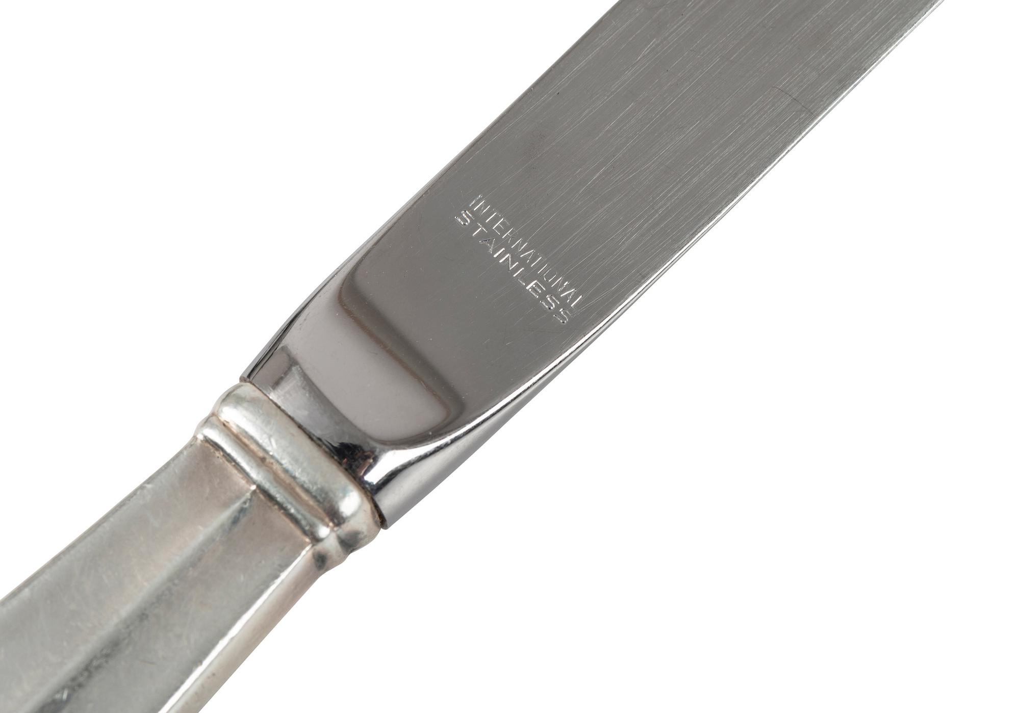 An International Silver Co. 'Royal Danish' Silver Flatware Service