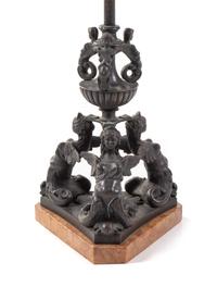 A Neoclassical Bronze Floor Lamp