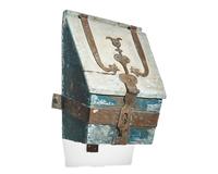 A Wrought Iron-Bound and Painted Conestoga Wagon Box, Pennsylvania, Circa 1800